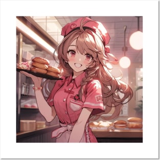 Donut Girl Posters and Art